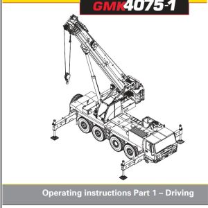 Grove Crane GMK 4075 1 Schematics Operation Manual 1