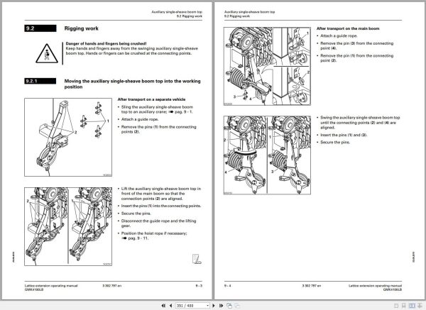 Grove Crane GMK 4100LB Schematics Operation Manual 1