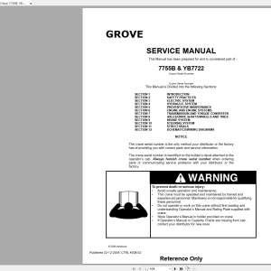Grove GMK Cranes 37.3 GB PDF Parts Catalog Schematics Service Operation Maintenance Manual DVD 11