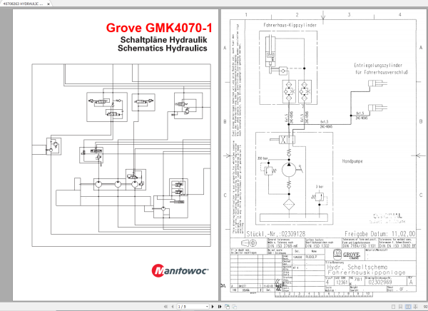 Grove GMK Cranes 37.3 GB PDF Parts Catalog Schematics Service Operation Maintenance Manual DVD 4
