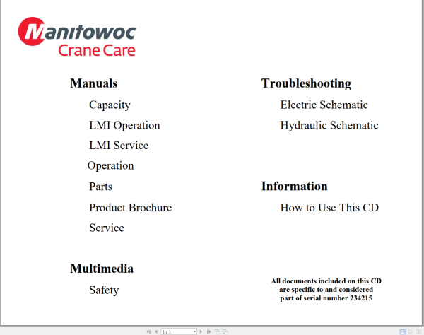 Grove GMK Cranes 37.3 GB PDF Parts Catalog Schematics Service Operation Maintenance Manual DVD 7