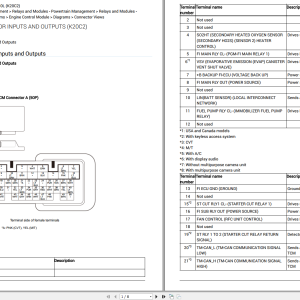 Honda Civic Sedan L4 2.0L K20C2 2021 Electrical Wiring Diagram 3