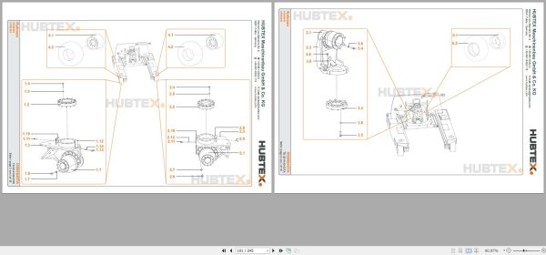 Hubtex Forklift DQ 40 D 3050 Parts Manual Operating Manual 2008 DE 1