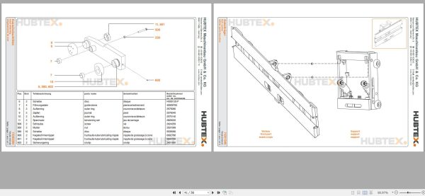 Hubtex Forklift MD 30 2130 PU Parts Manual Operating and Maintenance Manual 2009 DE 2