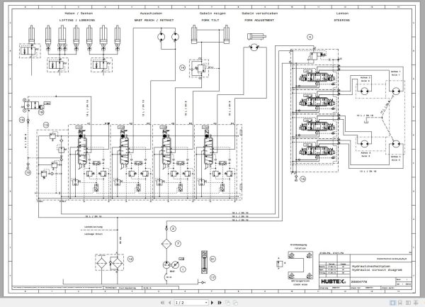 Hubtex Forklift MQ 30 2120 EL 2121 EL Service Manual 2015 EN DE PL 2