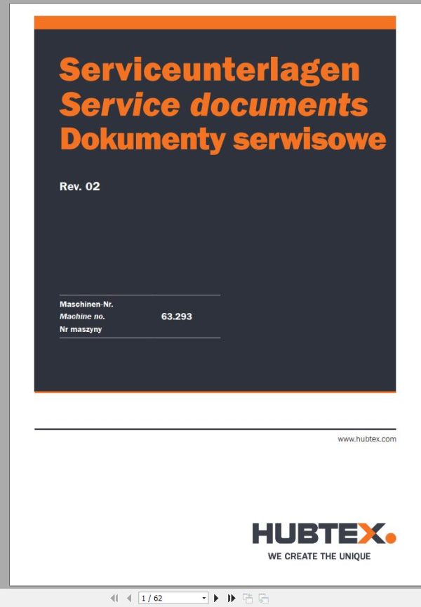 Hubtex Forklift MQ 50 2132 EL Parts Manual Service Manual Operating Manual 2012 EN DE PL