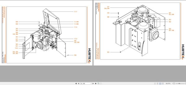 Hubtex Forklift MQ 60 2132 Parts Manual Operating and Maintenance Manual 2021 DE 2