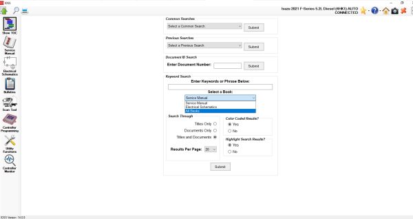 Isuzu US IDSS Diagnostic Service System 10.2021 Release Diangostic Software 13