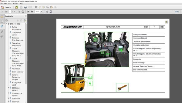 JUNGHEINRICH JETI ForkLift SH v4.36 CN Updated CN01 CN11 08.2022 Service Information 4