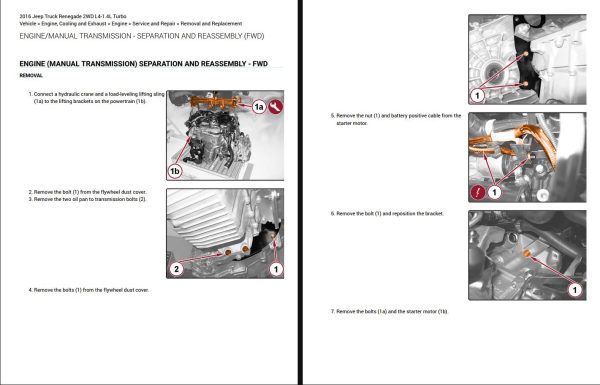 Jeep Truck Renegade 2016 2WD L4 1.4L Turbo Engine Repair Manual 2