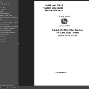 John Deere 5083E 5093E Tractors Diagnostic Technical Service Manual TM609619 1