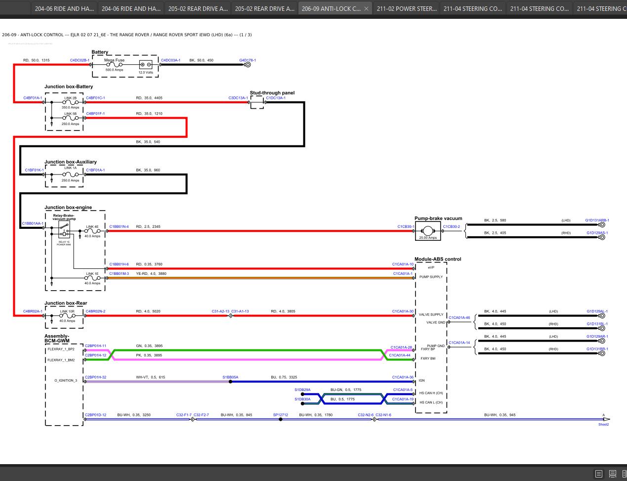 Landrover Ranger Rover L494 2017 Electrical Wiring Diagram 2
