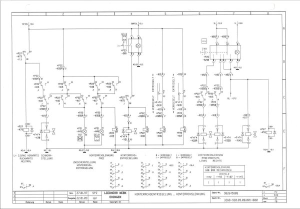 Liebherr Crane LTM 1160 2 Circuit Wiring Diagram OW UW 3