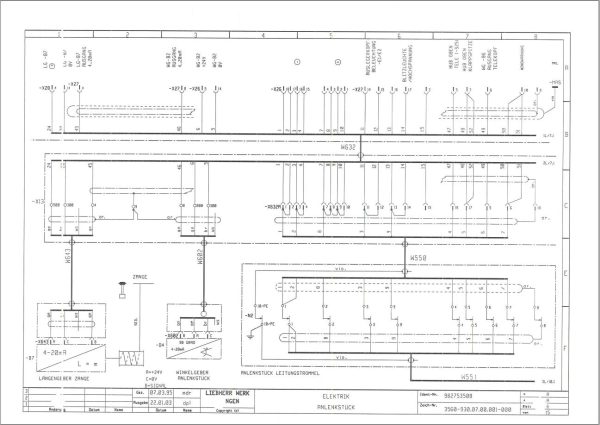 Liebherr Crane LTM 1160 2 Circuit Wiring Diagram OW UW 4