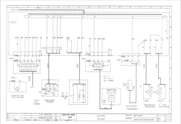 Liebherr Crane LTM 1160 2 Circuit Wiring Diagram OW UW 5