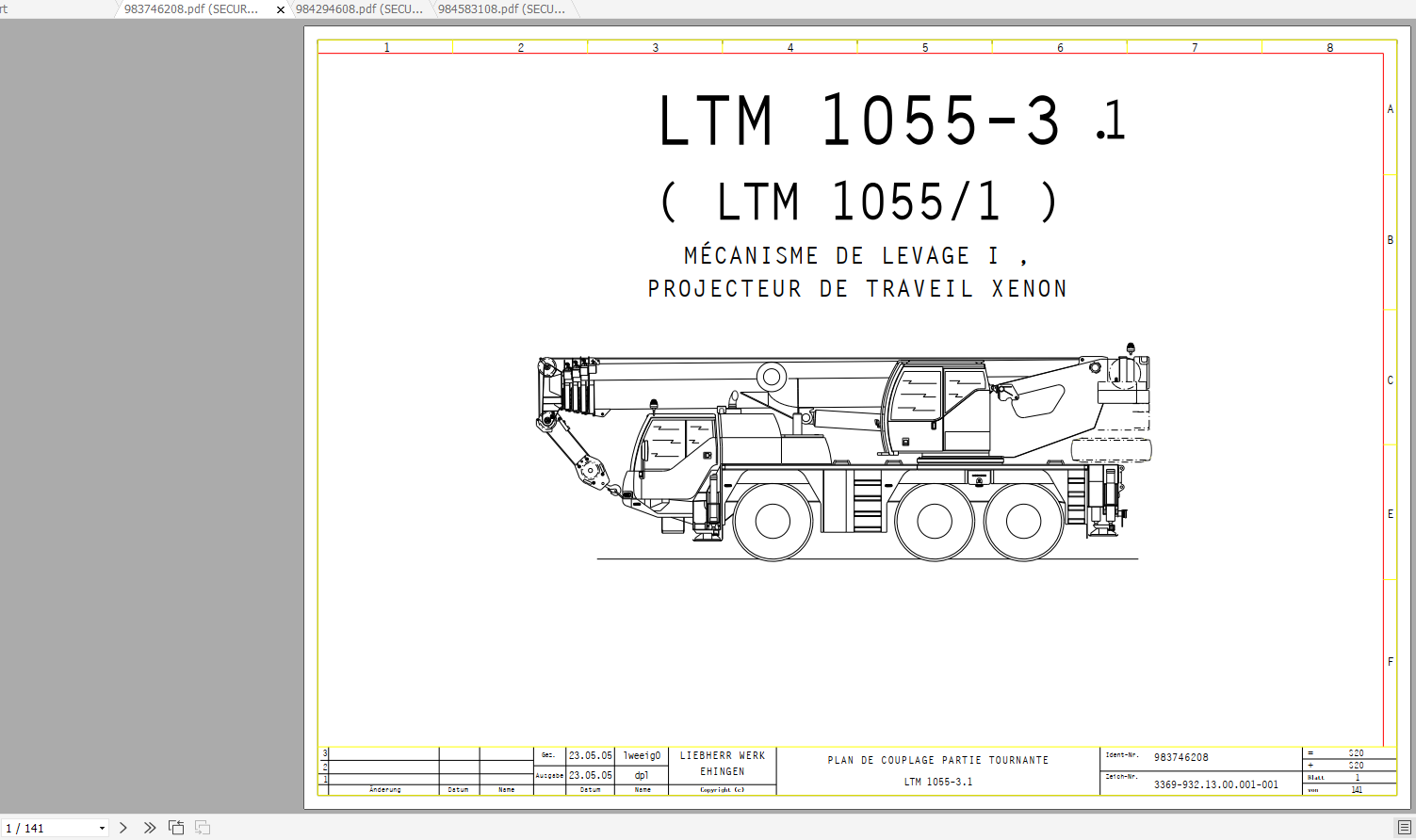 Liebherr LTM 1055 3.1 Electrical Diagram Hydraulic System Control Pneumatic Schematic 1 1