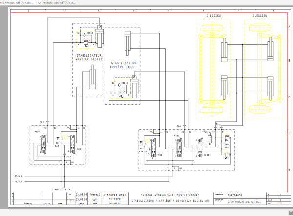 Liebherr LTM 1055 3.1 Electrical Diagram Hydraulic System Control Pneumatic Schematic 2