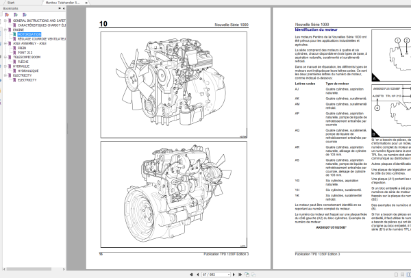 Manitou Telehandlers MT 1332 H SL TURBO MT 1332 H SL TURBO Service Manual 547823FR 2