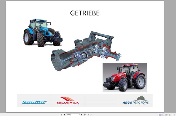 McCormick Tractor 13.1GB PDF German Language DE Training Manuals Operator Service Manuals 10