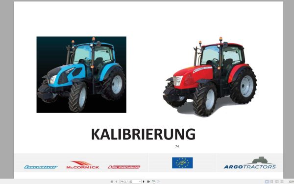 McCormick Tractor 13.1GB PDF German Language DE Training Manuals Operator Service Manuals 2