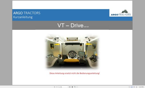 McCormick Tractor 13.1GB PDF German Language DE Training Manuals Operator Service Manuals 9