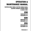 Mitsubishi Forklift EDR24 EDR36 ESS24 ESS36 Operation and Maintenance Manual Service Manual