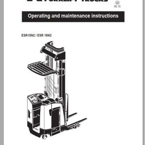 Mitsubishi Forklift ESR15N2 ESR18N2 Operation and Maintenance Manual 1
