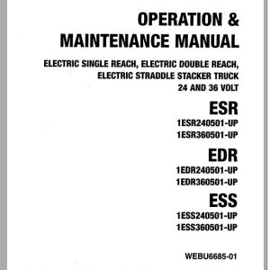 Mitsubishi Forklift ESR24 Operation and Maintenance Manual Service Manual