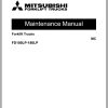 Mitsubishi Forklift FD100L12P FD100L12PM Diagrams Operation and Maintenance Manual Service Manual EN FR ES