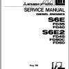 Mitsubishi Forklift FD35 Diagrams Operation and Maintenance Manual Service Manual 1