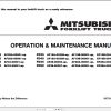 Mitsubishi Forklift FD35 Diagrams Operation and Maintenance Manual Service Manual 2