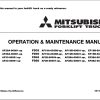 Mitsubishi Forklift FD40 Diagrams Operation and Maintenance Manual Service Manual 1