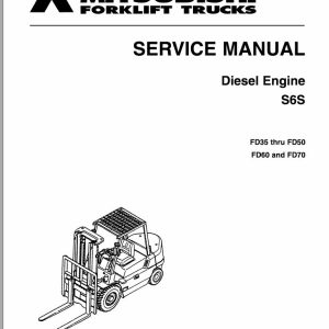 Mitsubishi Forklift FD50 Diagrams Operation and Maintenance Manual Service Manual
