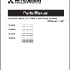 Mitsubishi Forklift FG40K FG40KL FG45K FG50K Parts Manual