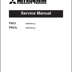 Mitsubishi Forklift PW23 Operation and Maintenance Manual Service Manual