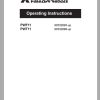 Mitsubishi Forklift PWF11 PWT11 Operation and Maintenance Manual 1