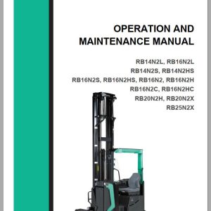 Mitsubishi Forklift RB14N2L Operation and Maintenance Manual Service Manual EN ES PT
