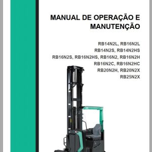 Mitsubishi Forklift RB25N2X RB20N2X DE Language Diagrams Operation and Maintenance Manual Service Manual EN PT