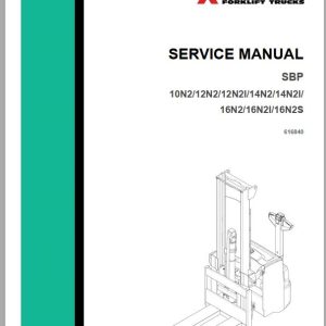 Mitsubishi Forklift SBP16N2 SBP16N2I Diagrams Service Manual