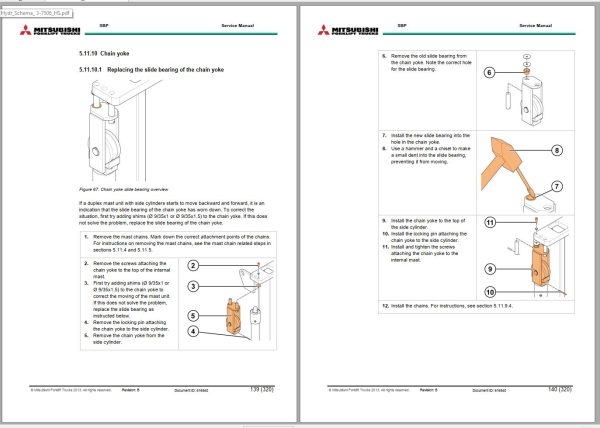 Mitsubishi Forklift SBP16N2 SBP16N2I Diagrams Service Manual 1