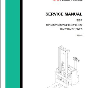 Mitsubishi Forklift SBP16N2S Diagrams Operation and Maintenance Manual Service Manual EN DE FR ES