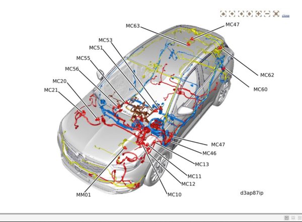 Opel PSA Grandland X P1UO 2019 2021 Wiring Diagrams Components Location 2