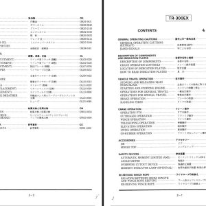 Tadano Hydraulic Crane TR 300EX 21 Operation and Maintenance Manual TR 300EX 21 O 01 2