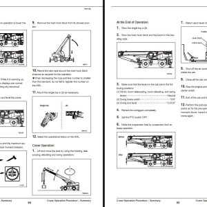 Tadano Rough Terrain Crane TR 500XL 4 Operation Manual GR 500XL 1 O3U 1E 2