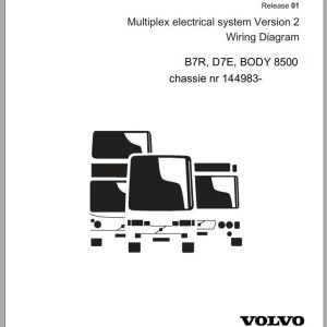 Volvo Bus B7R D7E BODY 8500 Wiring Diagram 2010 1
