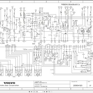 Volvo Bus B9TL with D9B Wiring Diagram 2012 2