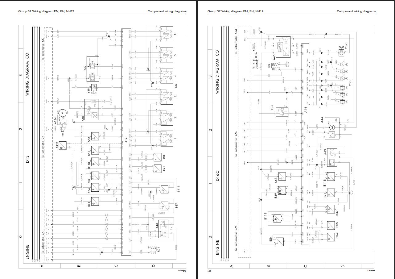 Volvo Truck Latin America NH12 Wiring Diagram