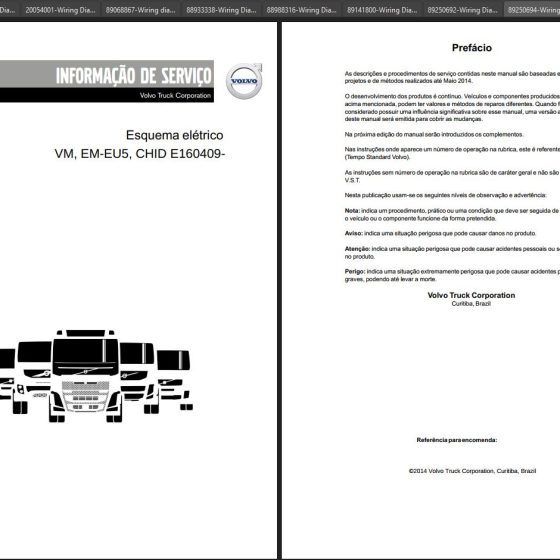 Volvo Truck Latin America NL NL10 NL12 Wiring Diagram PT