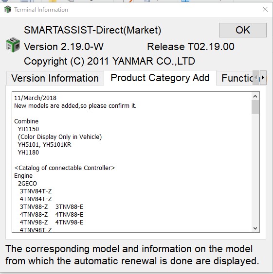 YANMAR SMART ASSIST V2.19 Diagnostic Program 4