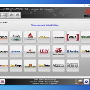 AGCO Electronic Diagnostic Tool EDT Updated 08.2022 Diagnostic Software DVD